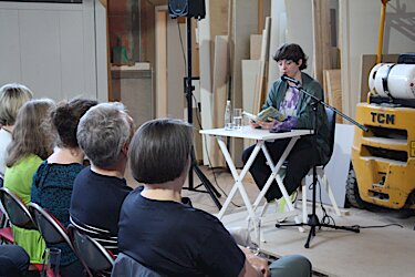 Puchheimer Buchpreis 2025 Lesung Fiona Sironic Schreinerei Jund Foto